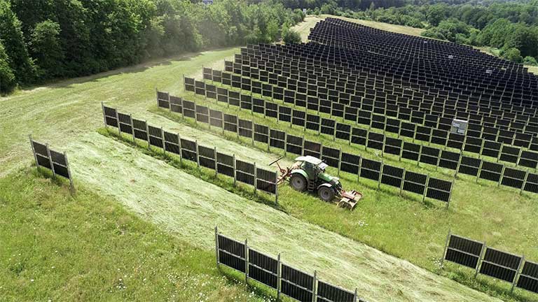 MKGJ Energi AB - Vertikala solpaneler - solbruk